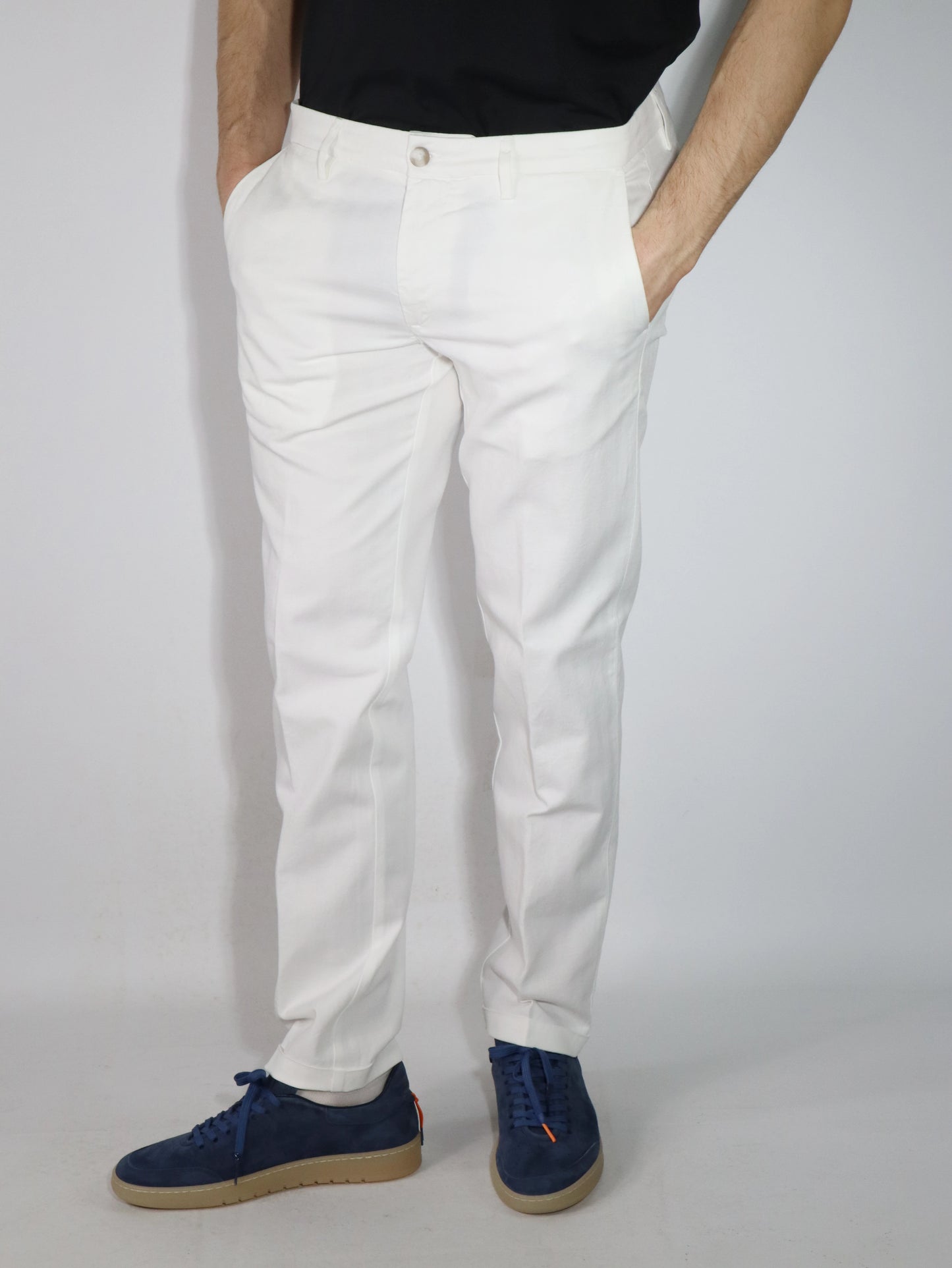 Pantalone in cotone e lino RE HASH 7F139