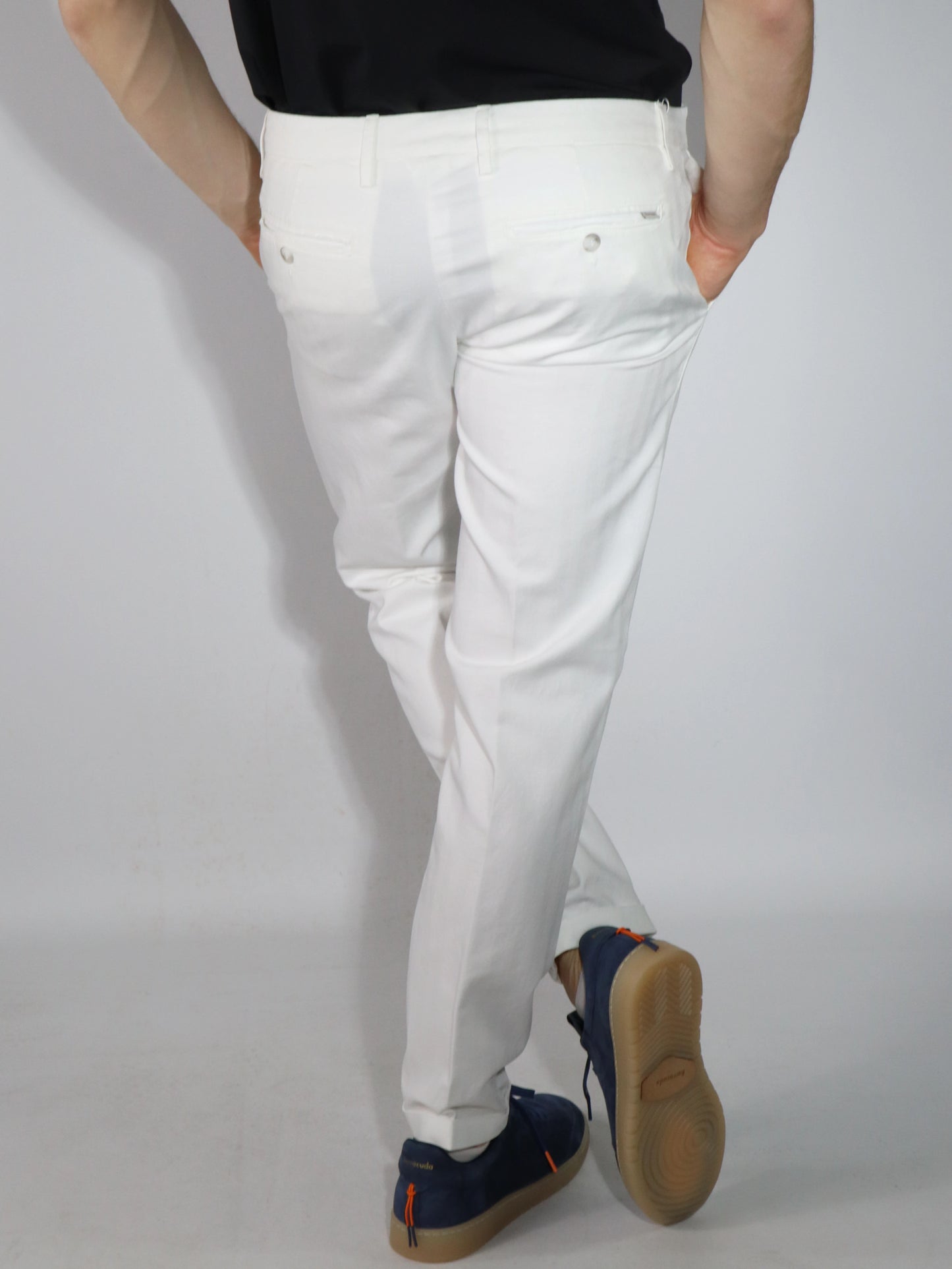 Pantalone in cotone e lino RE HASH 7F139