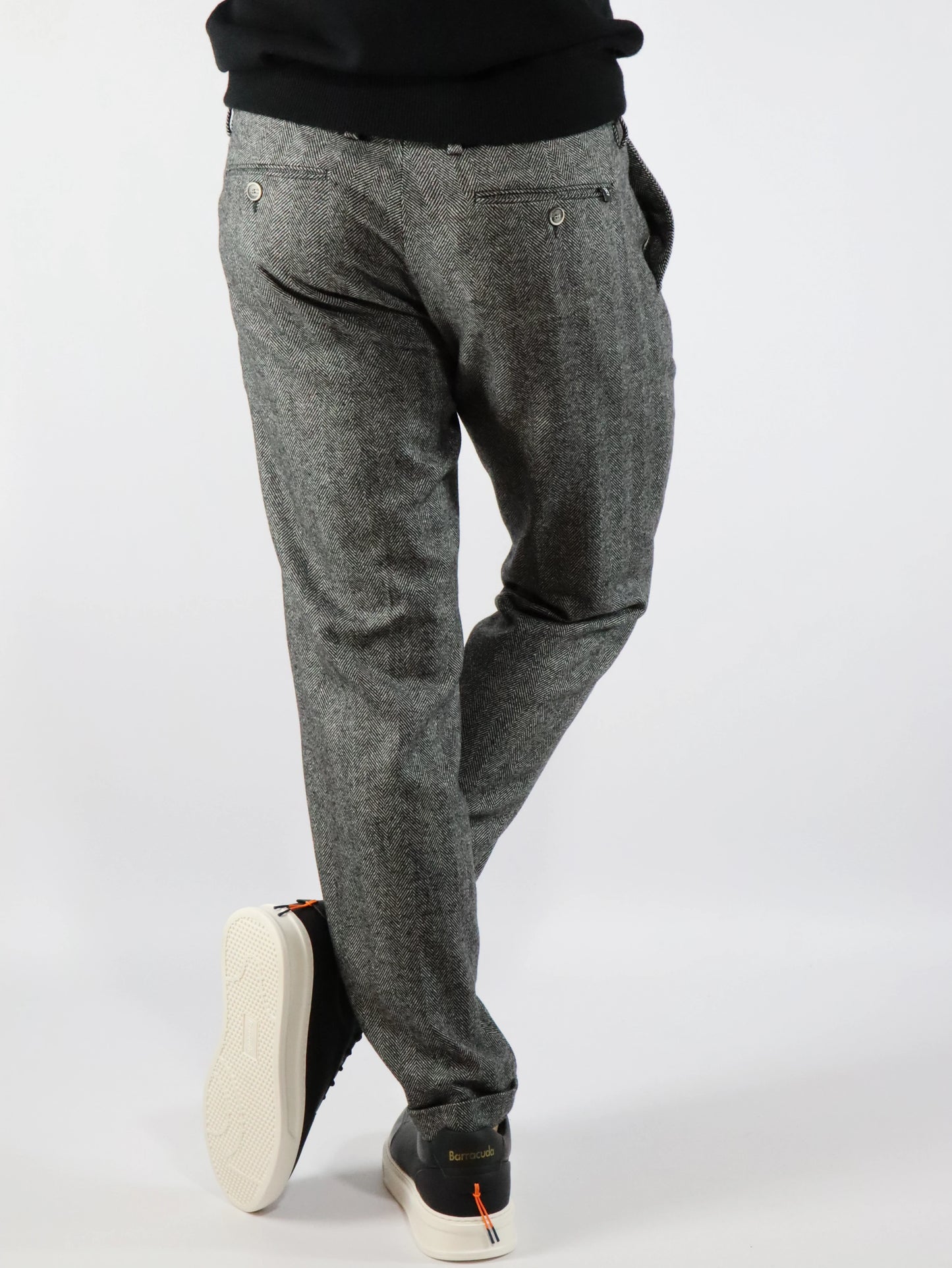 Pantalone in lana spinato RE HASH 3W045