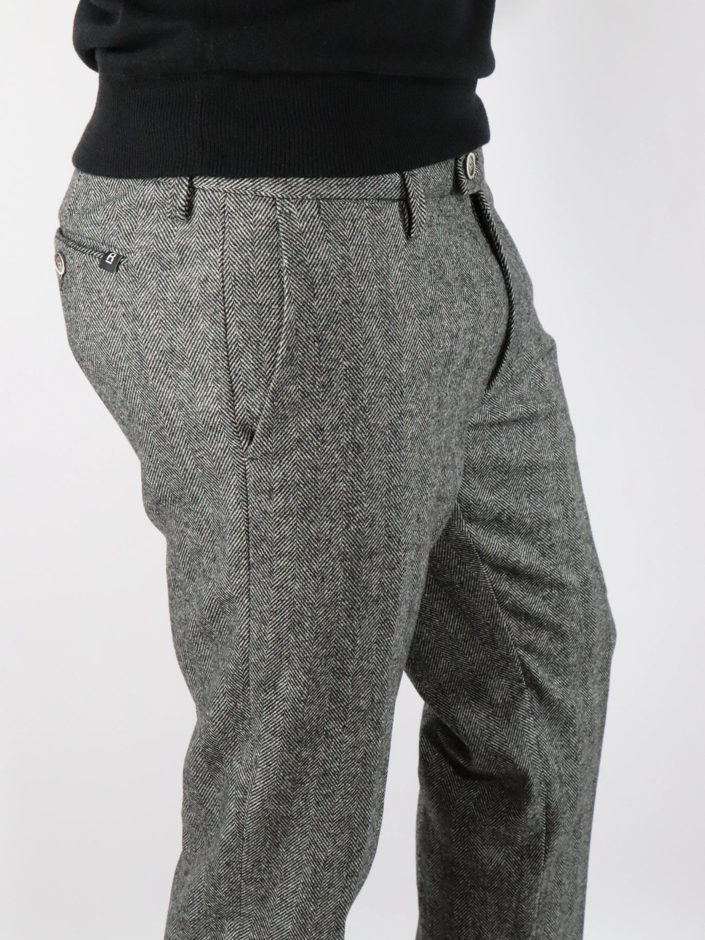 Pantalone in lana spinato RE HASH 3W045