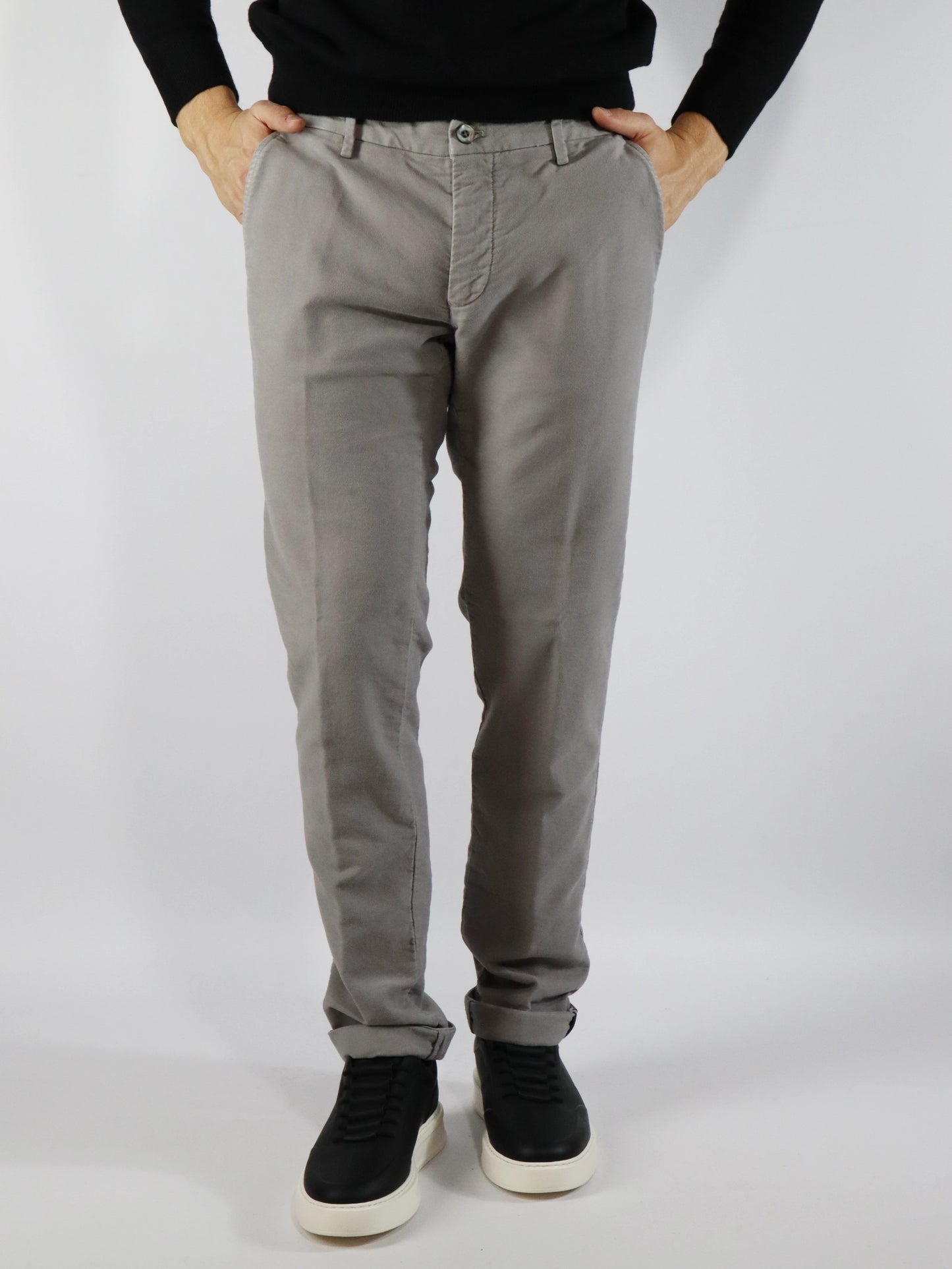 Pantalone chino grigio MASON'S MBE074