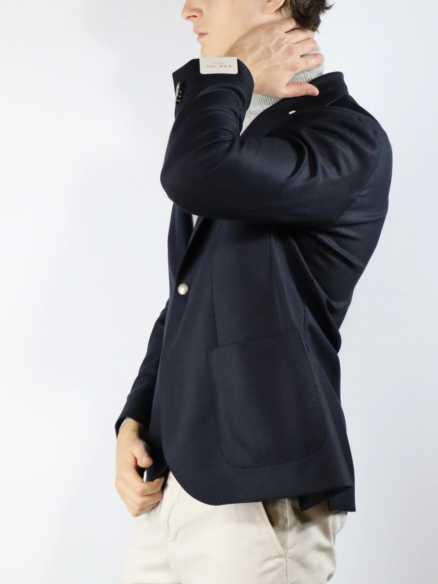 Giacca blu in pura lana LBM1911 42870