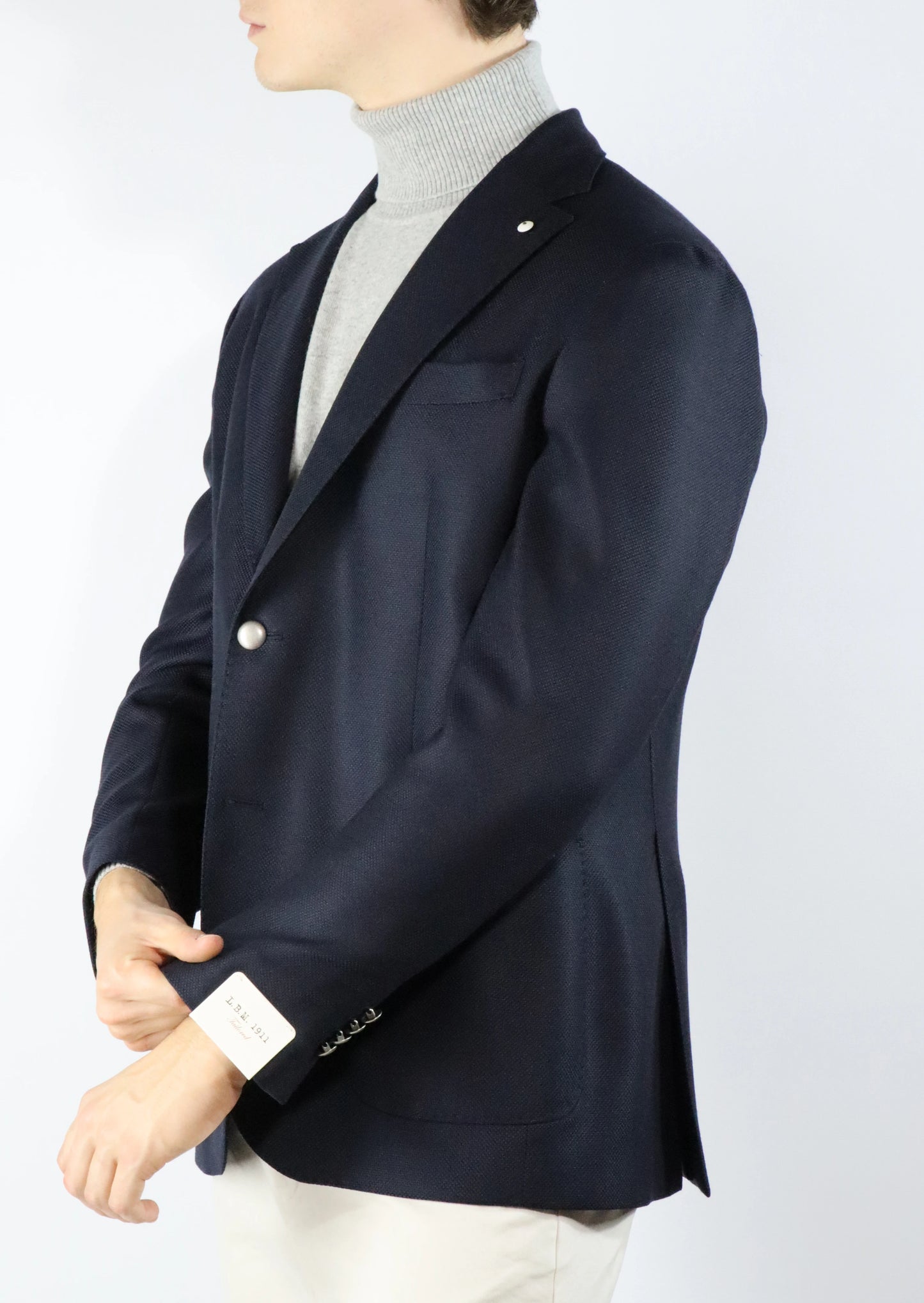 Giacca blu in pura lana LBM1911 42870