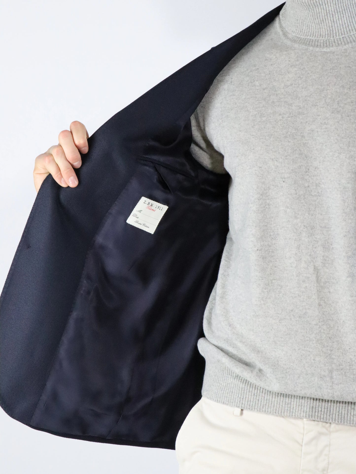 Giacca blu in pura lana LBM1911 42870