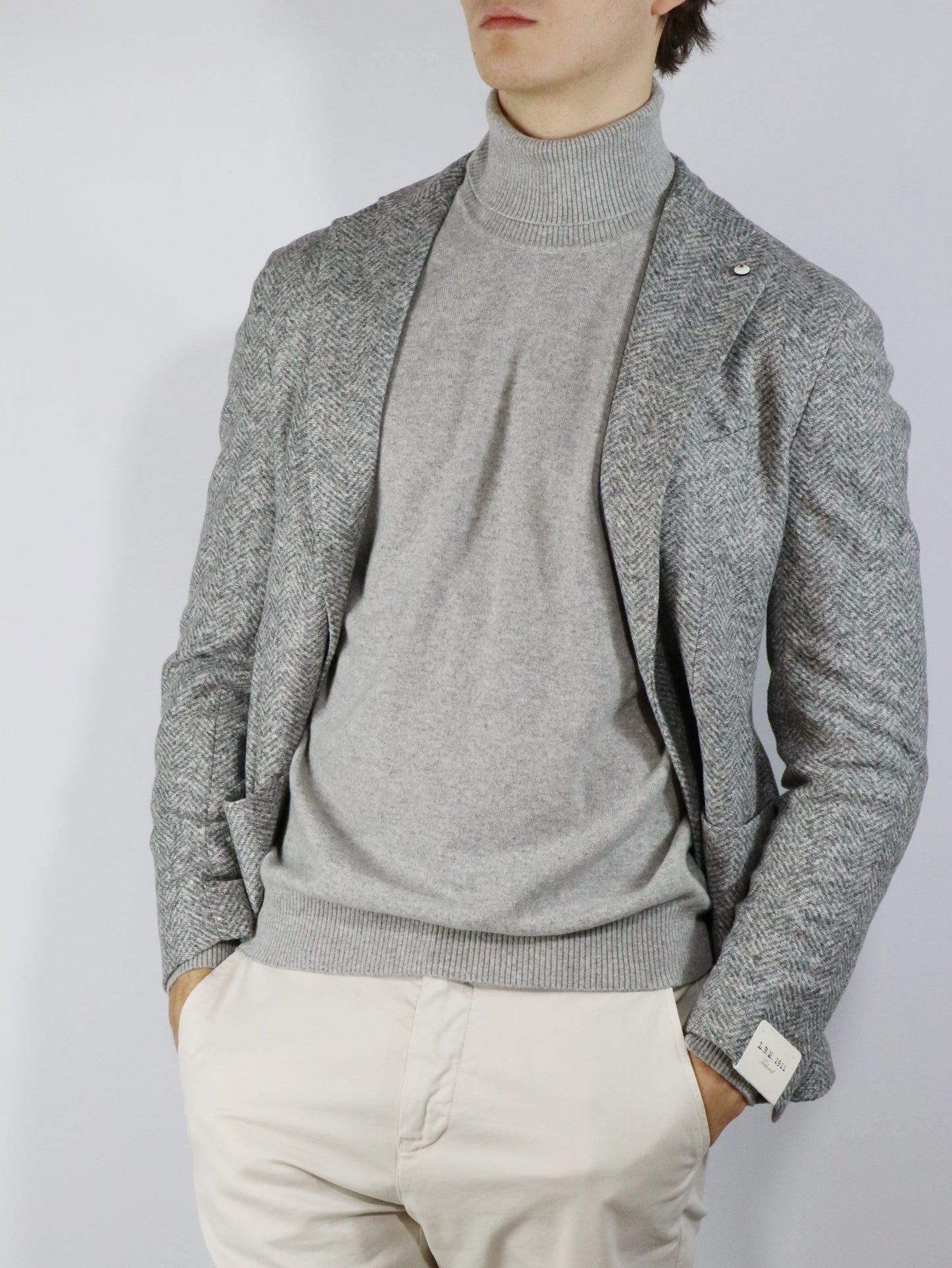 Giacca in jersey grigia LBM1911 45713