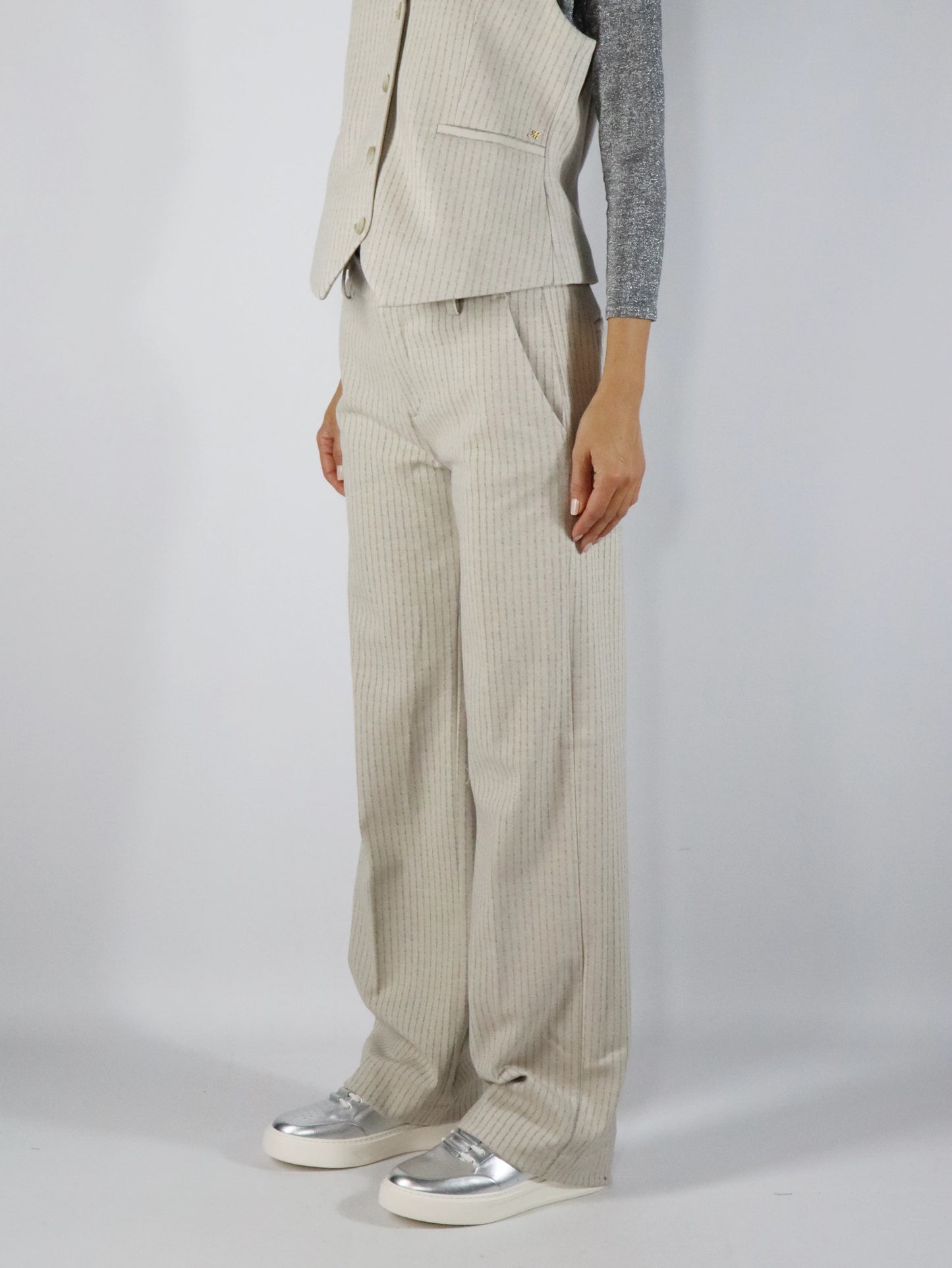 Pantalone morbido rigato MASON'S JERT227R490