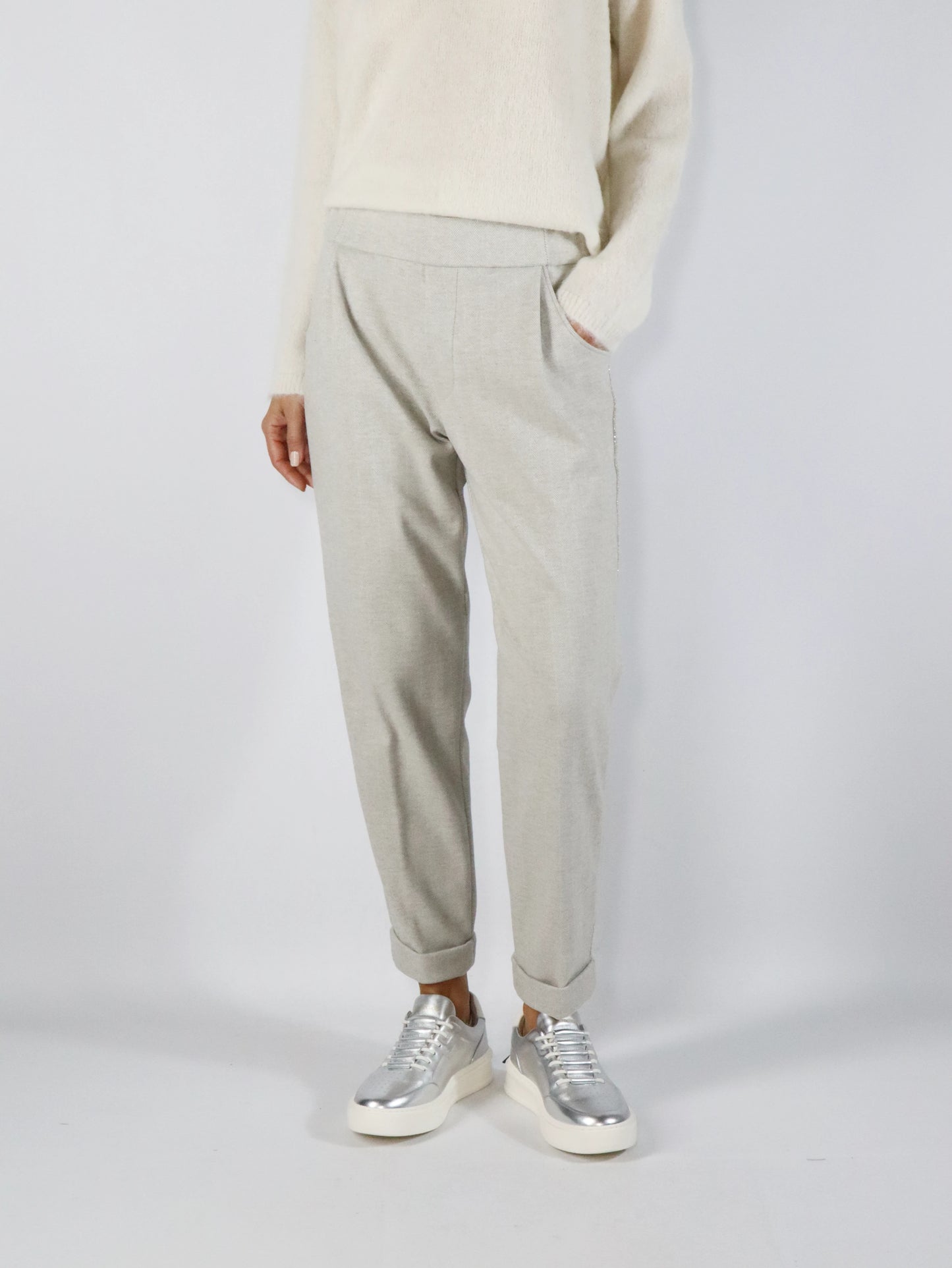 Pantalone easy jogger spinato MASON'S JERT213