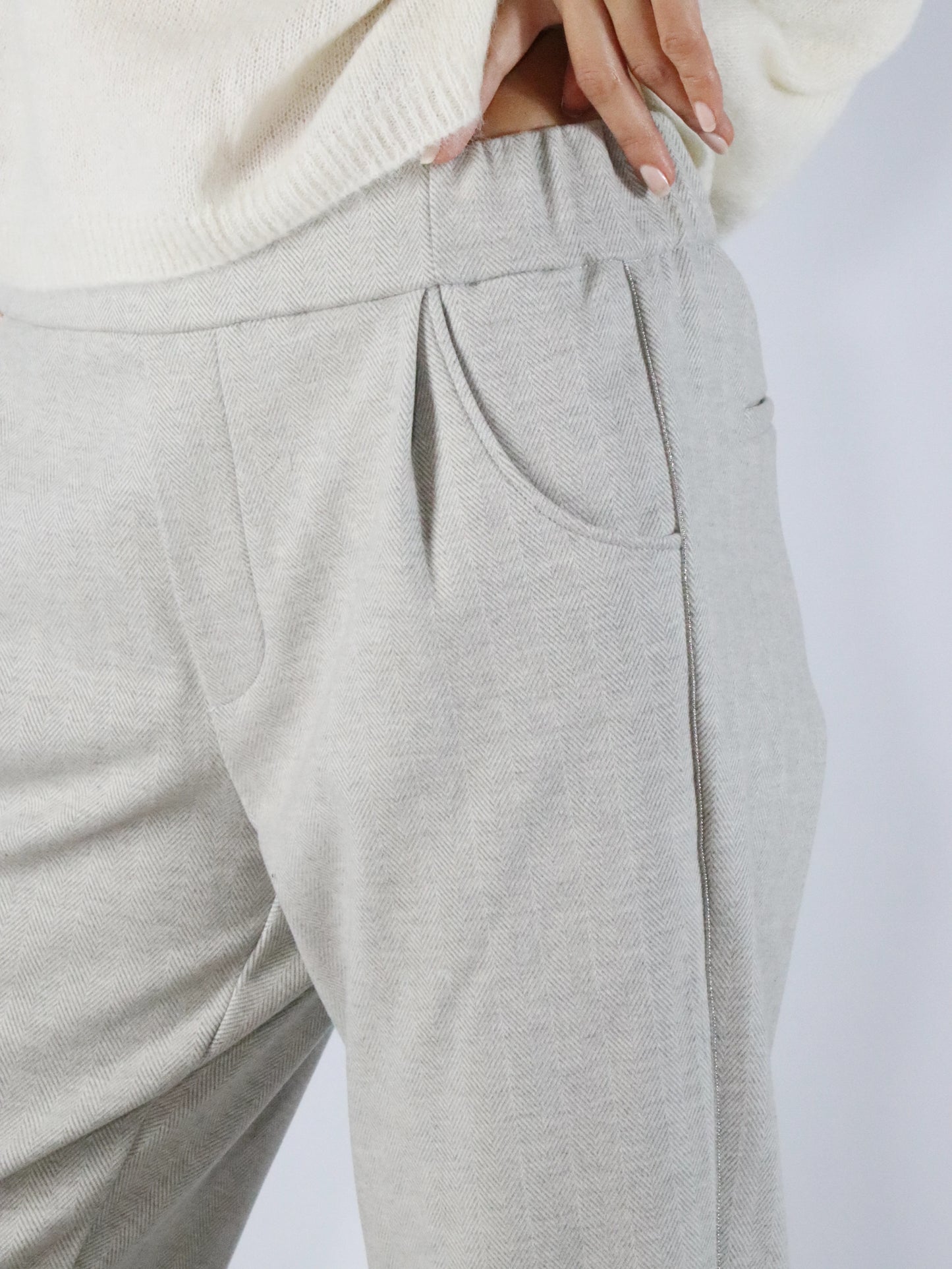 Pantalone easy jogger spinato MASON'S JERT213