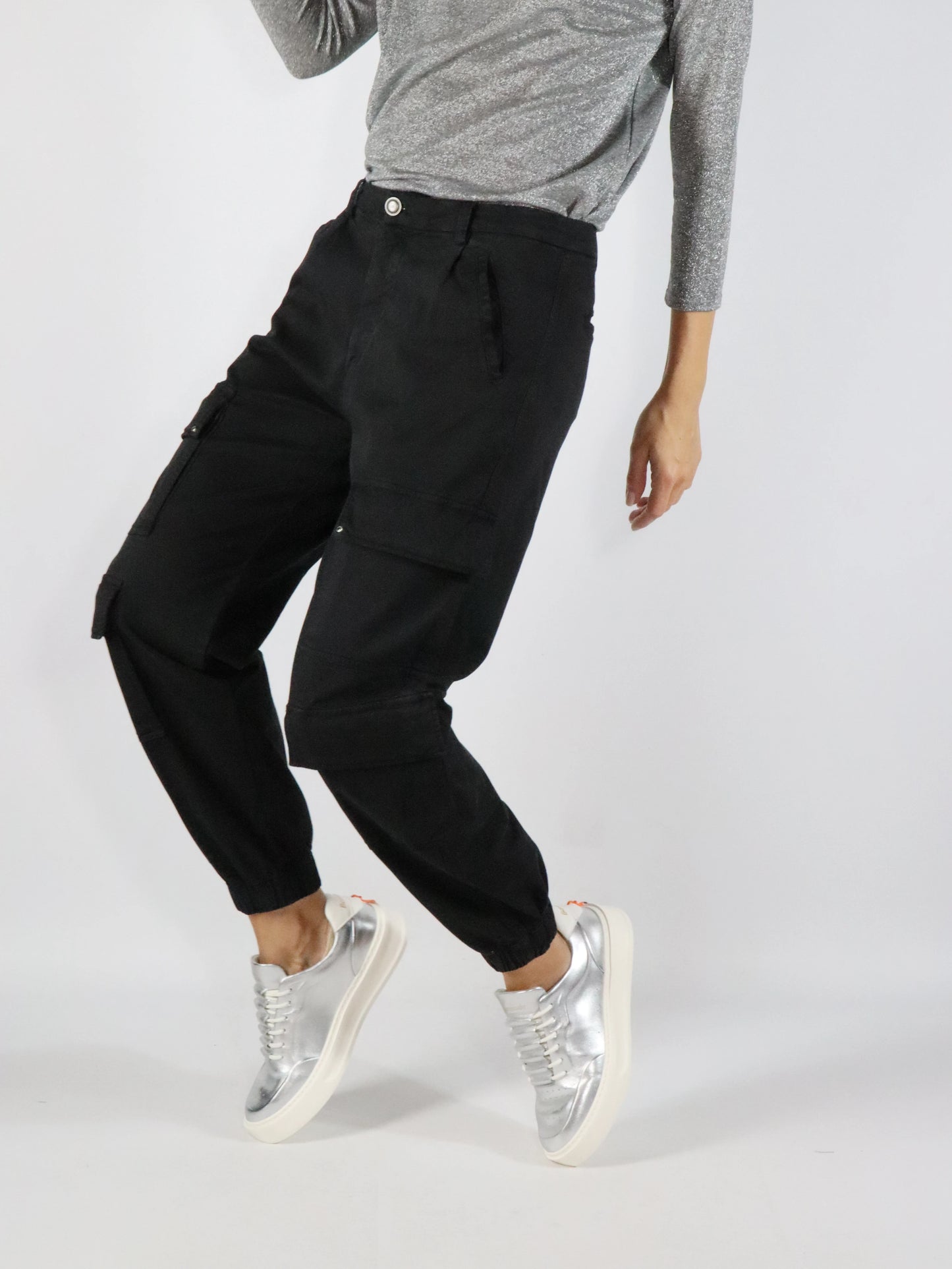 Pantaloni cargo nero MASON'S MBE0143163B