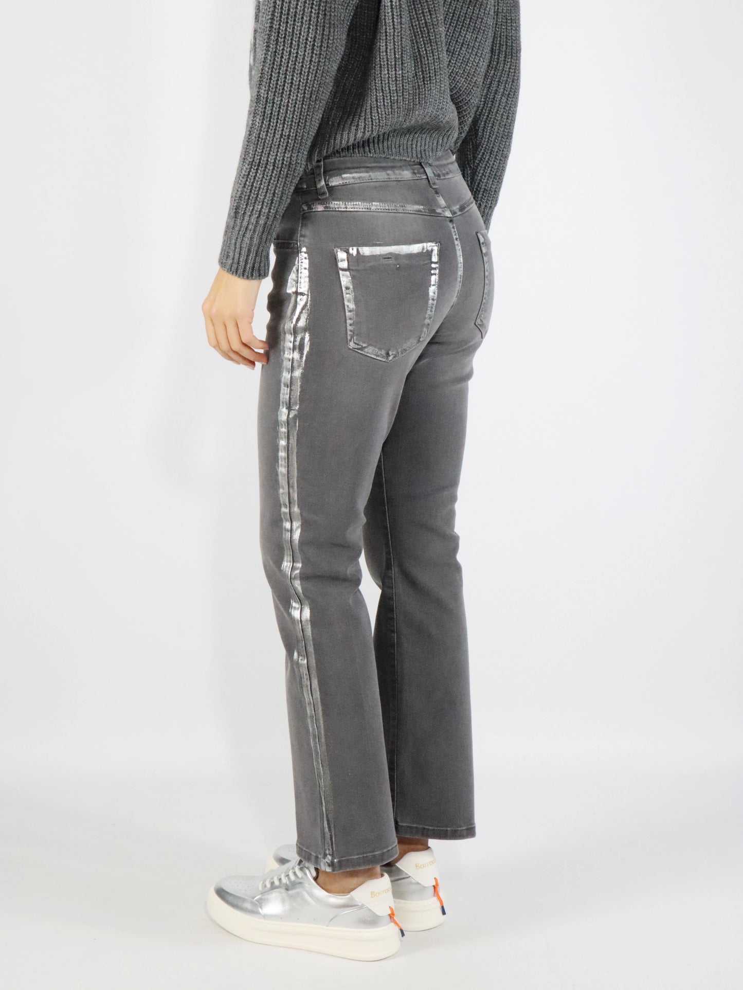 Jeans con effetto spalmato CARACTERE P041