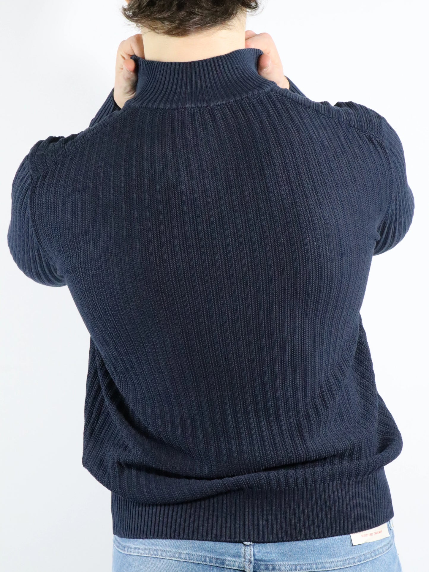Cardigan in cotone a coste FERRANTE 25004