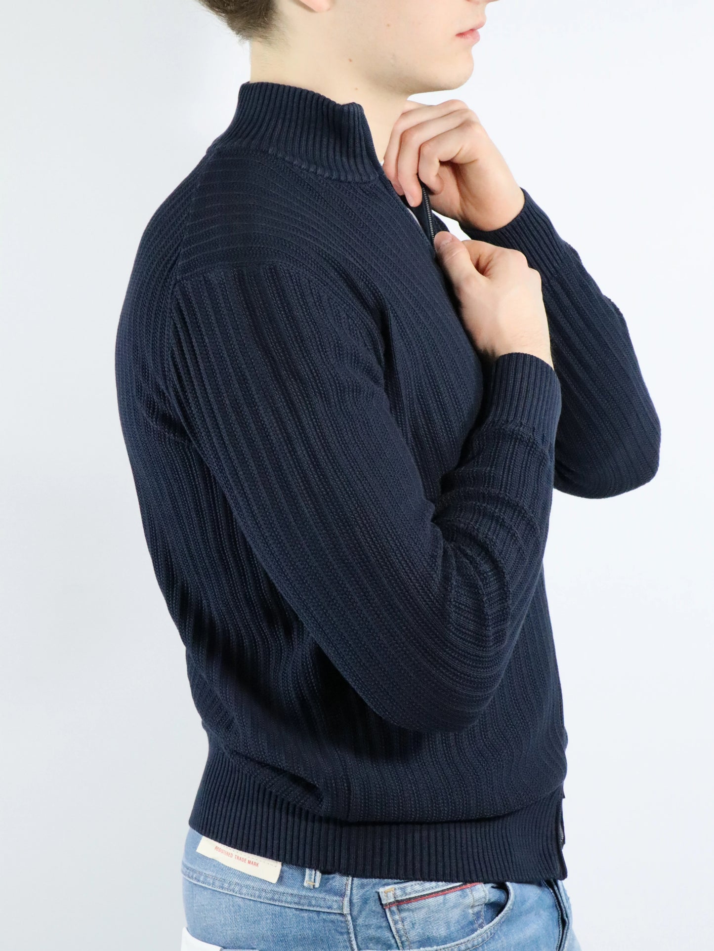 Cardigan in cotone a coste FERRANTE 25004