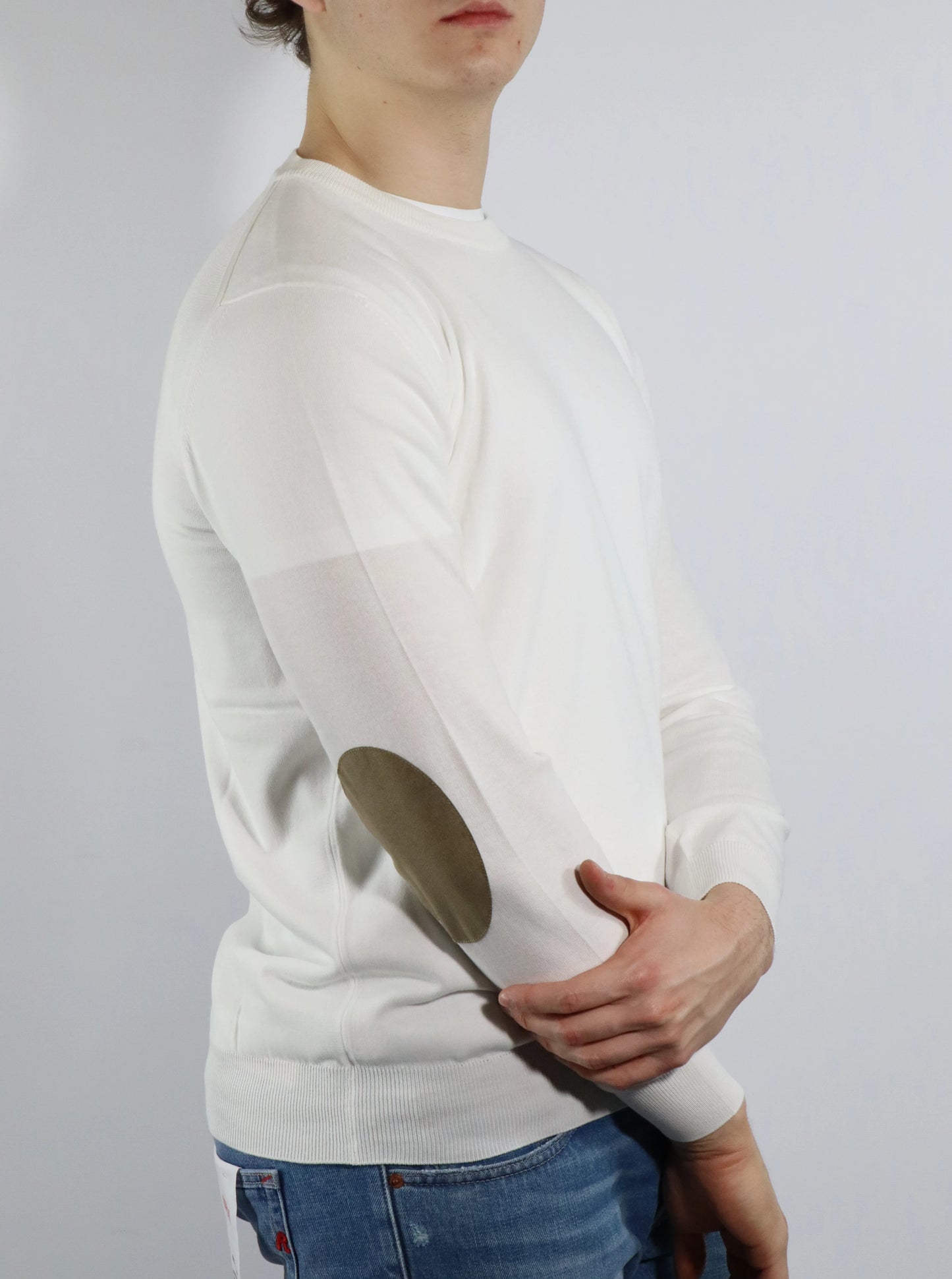 Girocollo in cotone con toppe KANGRA 101101