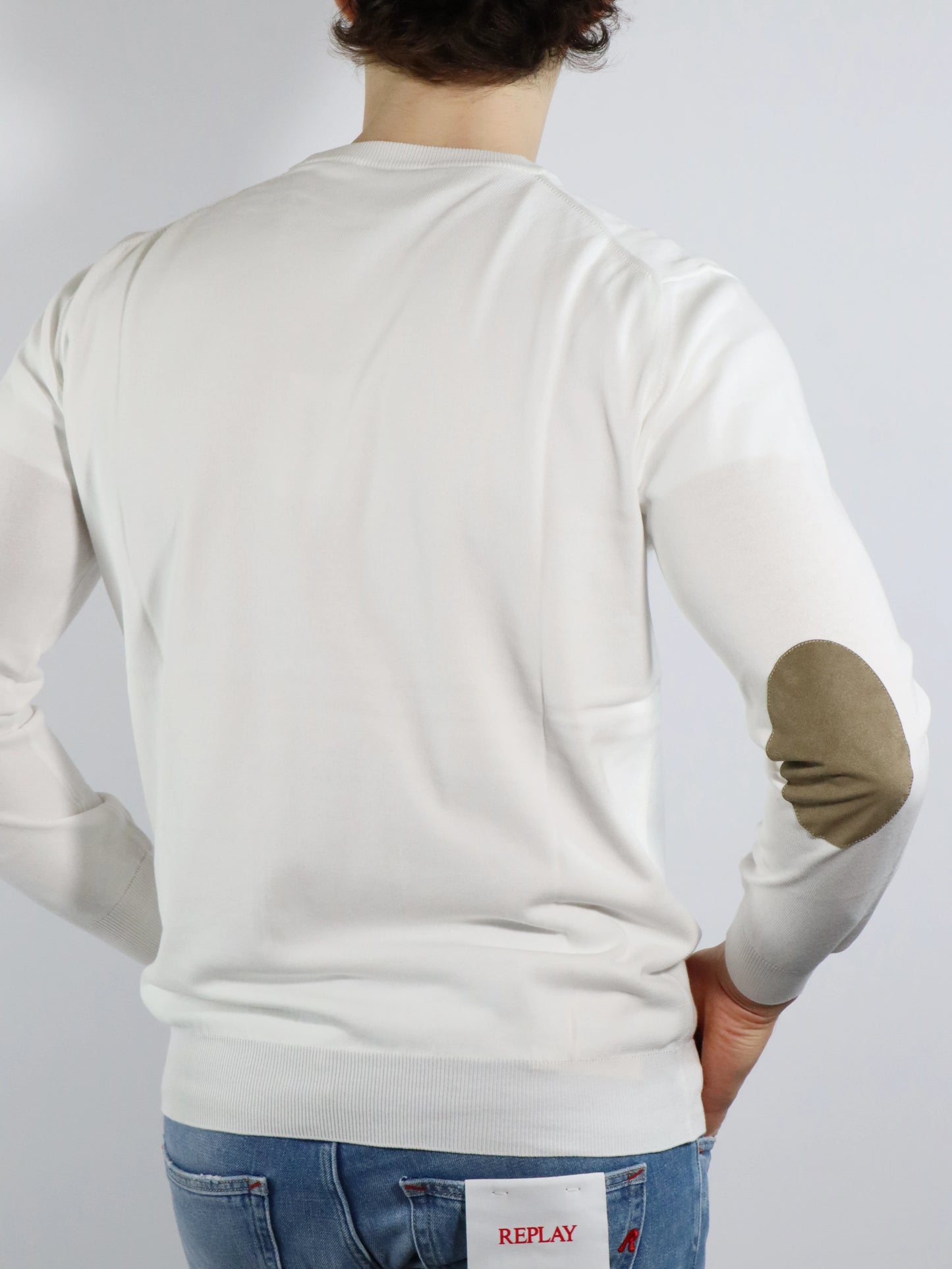 Girocollo in cotone con toppe KANGRA 101101