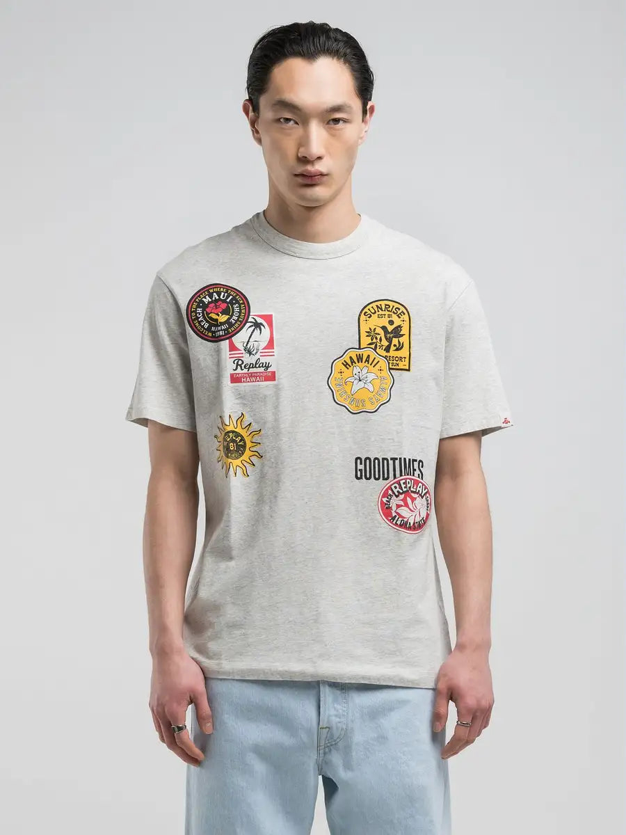 T shirt con stampa REPLAY 23814