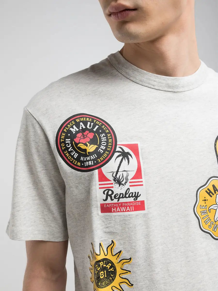 T shirt con stampa REPLAY 23814