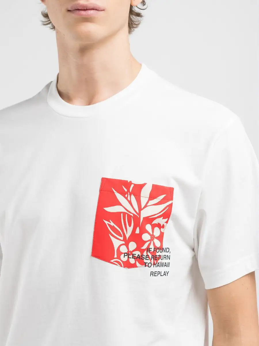 T shirt con taschino stampato REPLAY 2660