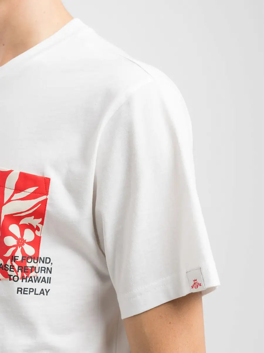 T shirt con taschino stampato REPLAY 2660