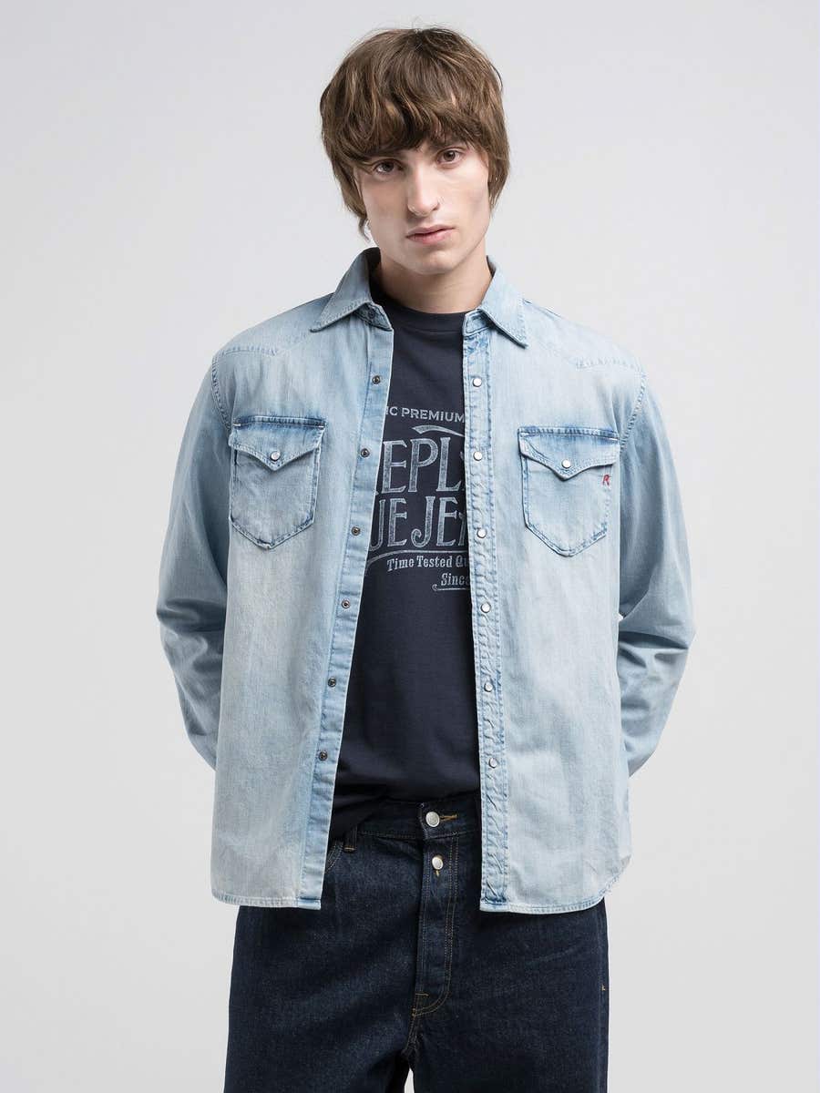 Camicia in denim REPLAY 26C74A