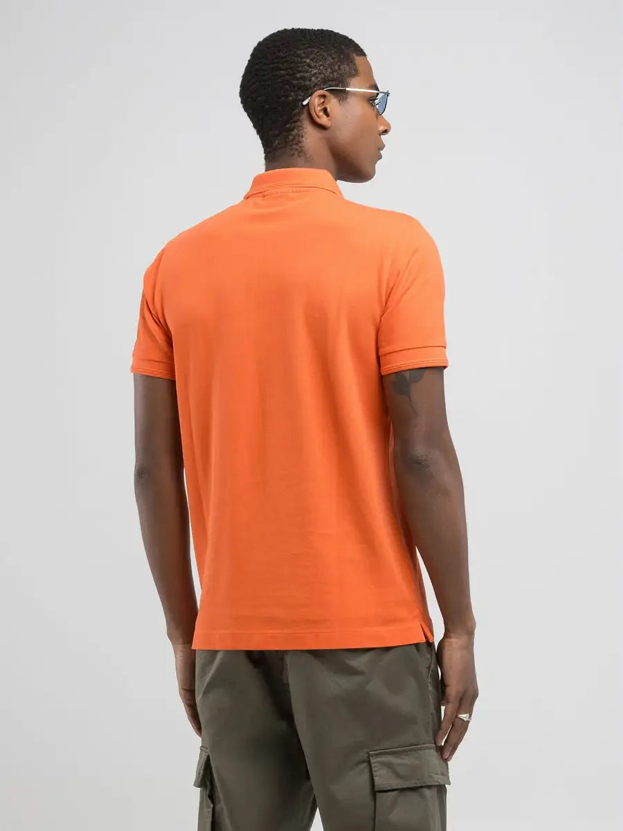 Polo in piquet arancione REPLAY 22696