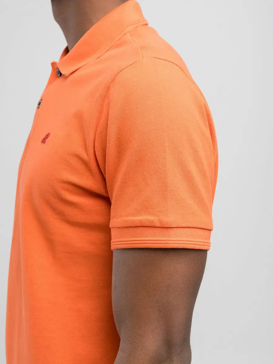 Polo in piquet arancione REPLAY 22696