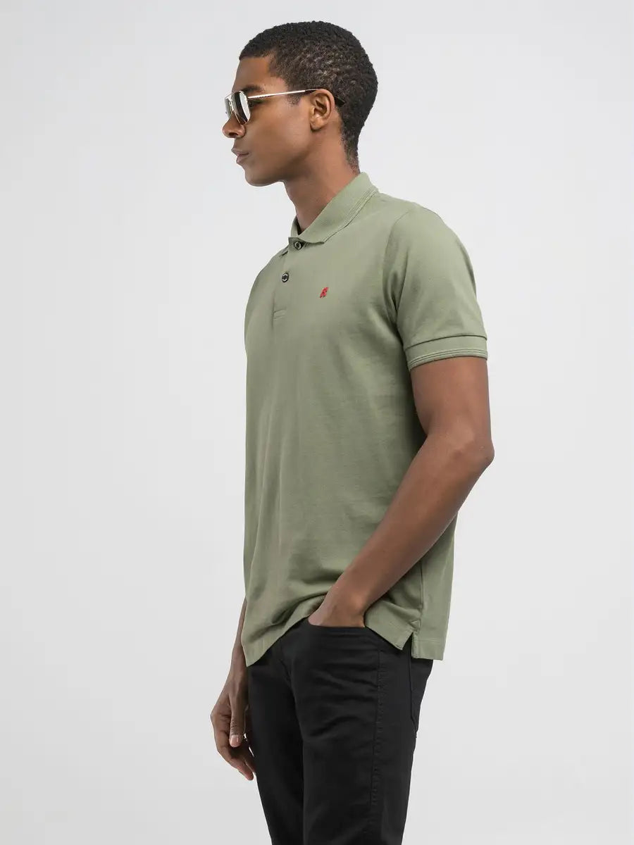 Polo in piquet verde REPLAY 22696