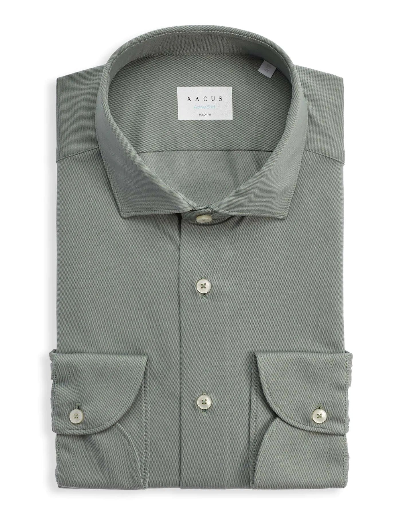 Camicia verde Active XACUS 11460