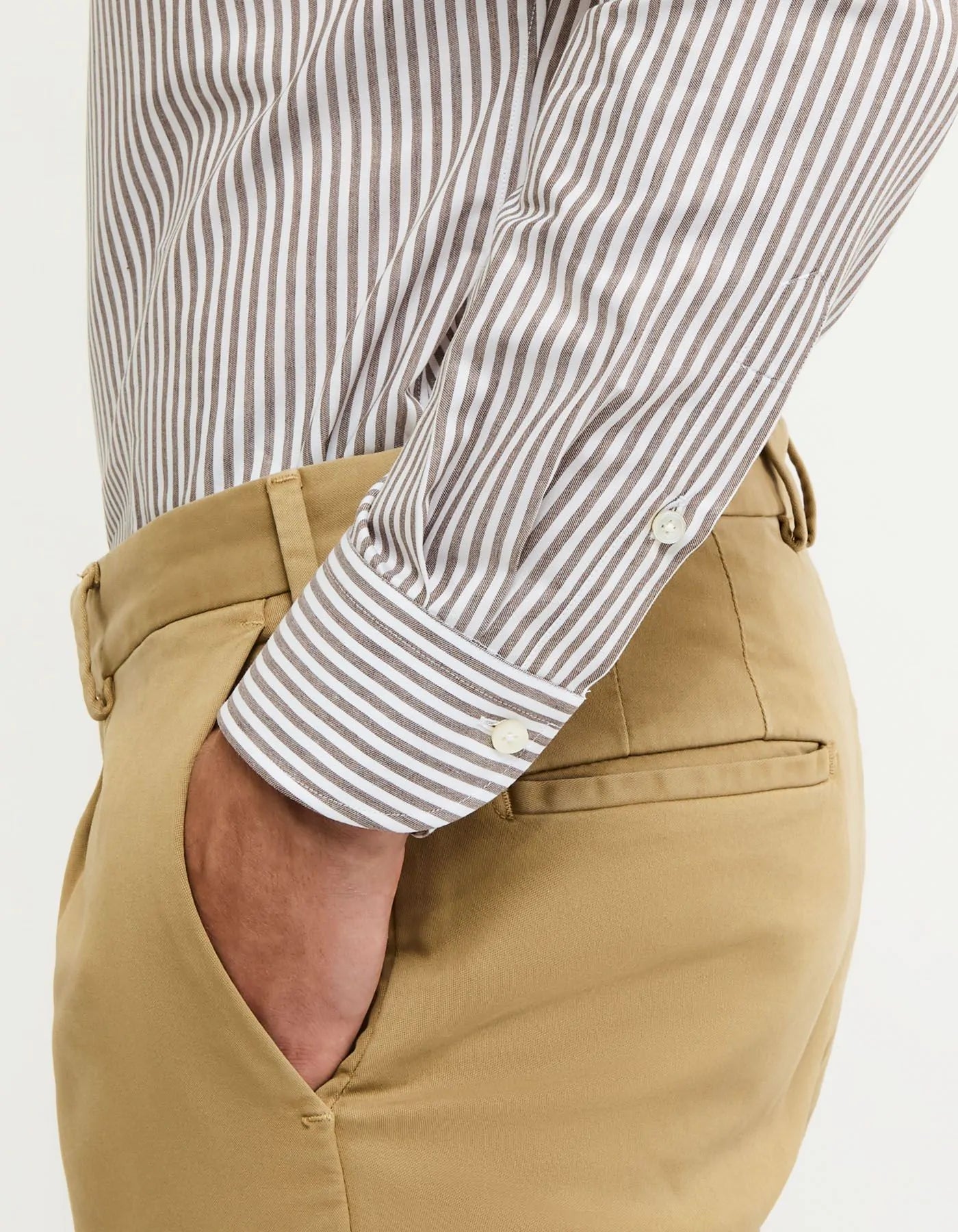 Camicia in twill rigata XACUS 91810