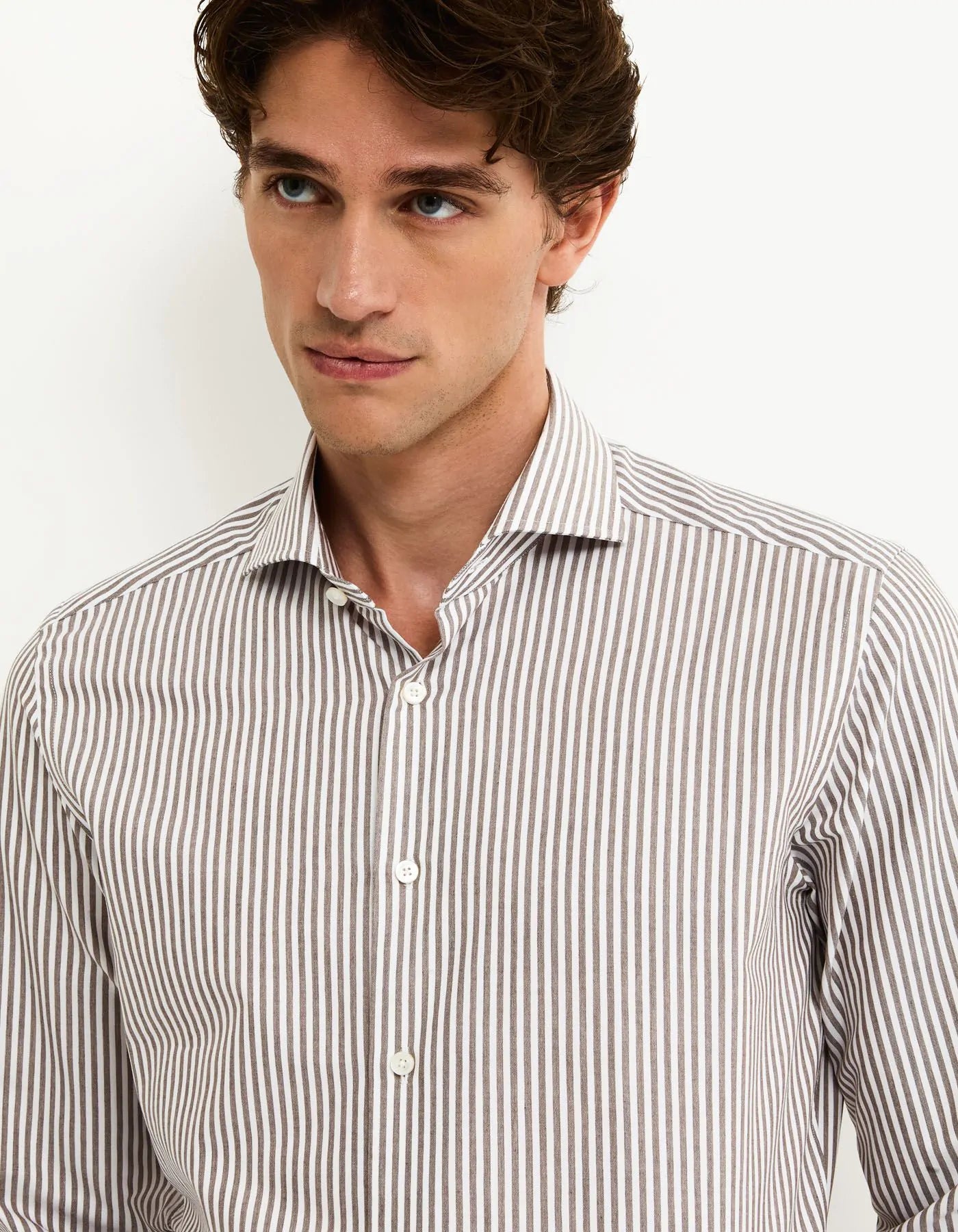 Camicia in twill rigata XACUS 91810