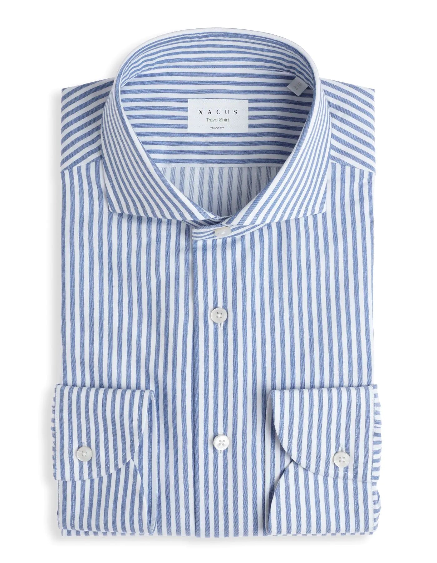 Camicia in twill rigata XACUS 91810
