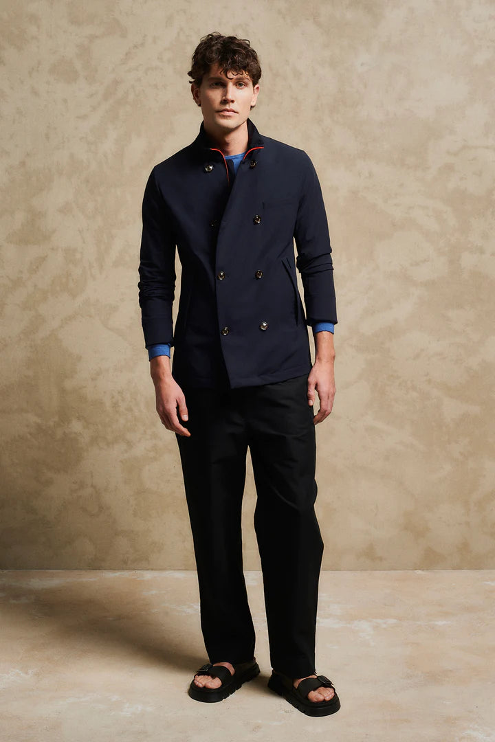 Peacoat in nylon bistretch MONTECORE 602