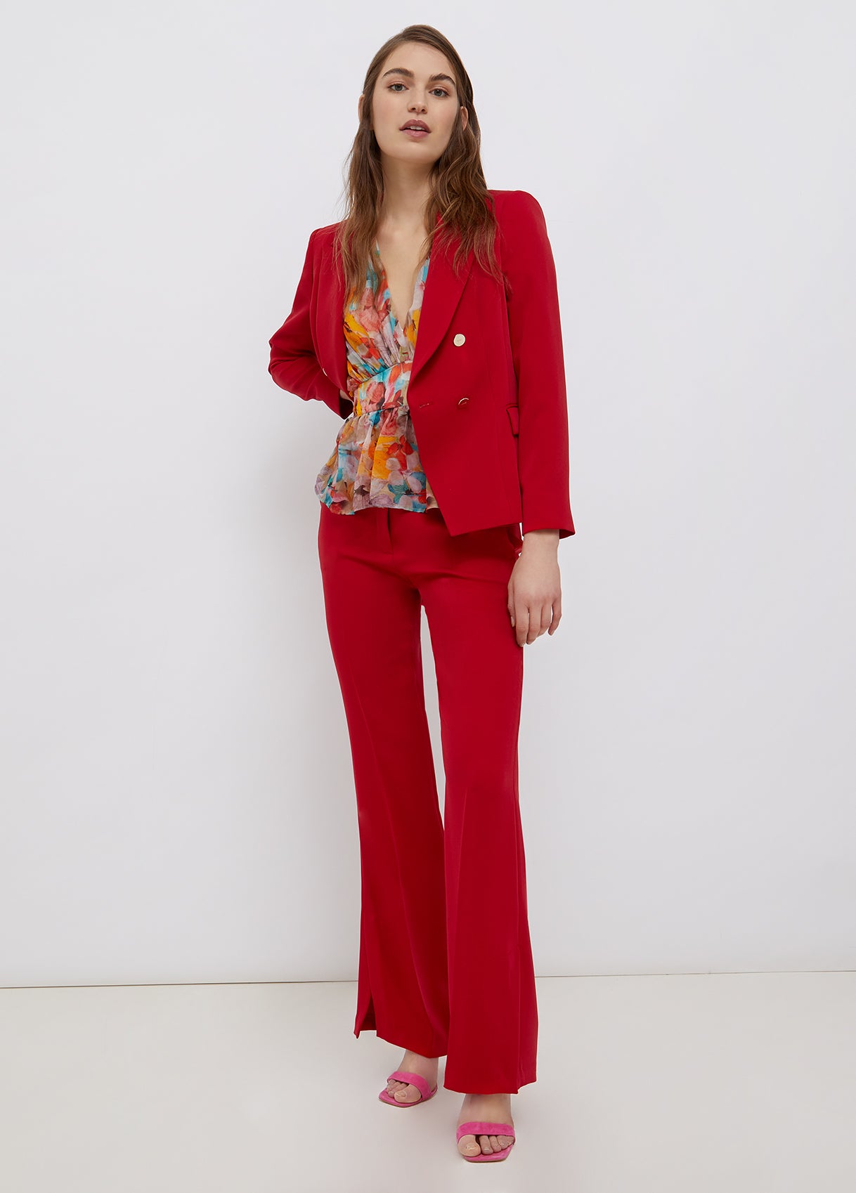 Pantalone dritto con spacchetti LIU JO CA2071
