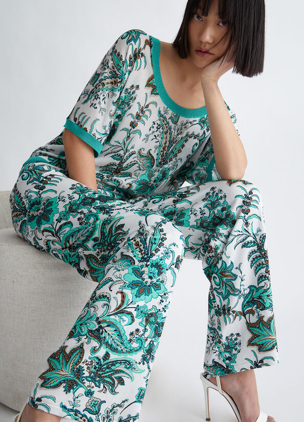 Pantalone con stampa LIU JO CA3110