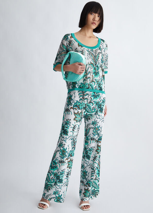 Pantalone con stampa LIU JO CA3110