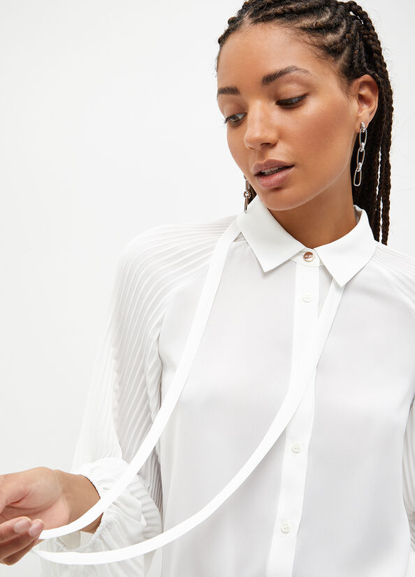 Camicia con maniche in plisse' LIU JO CA3201