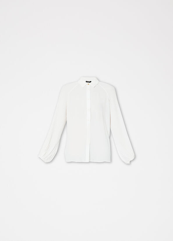 Camicia con maniche in plisse' LIU JO CA3201