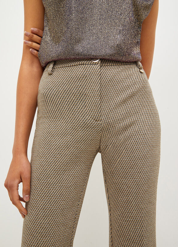 Pantaloni jacquard LIU JO CF2271