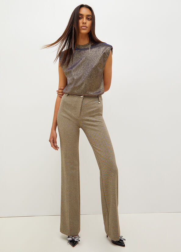 Pantaloni jacquard LIU JO CF2271