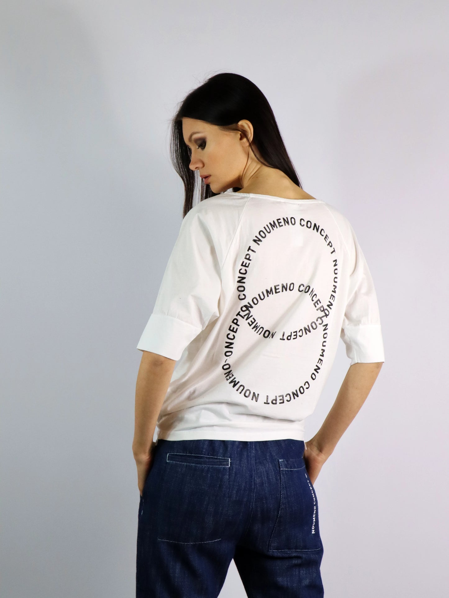 T shirt bianca NOUMENO T23