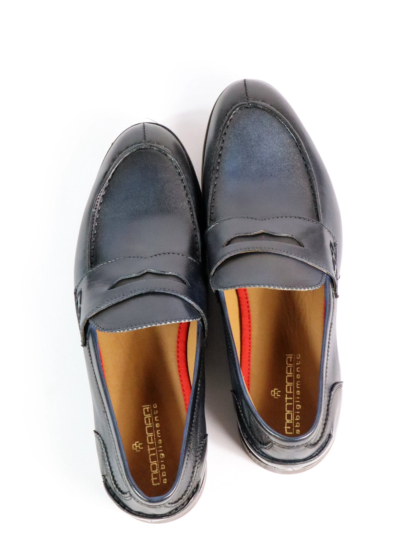 Mocassino blu MONTANARI 1074