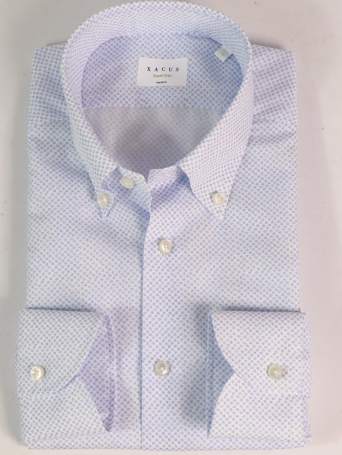 Camicia microfantasia tailor fit XACUS 41820