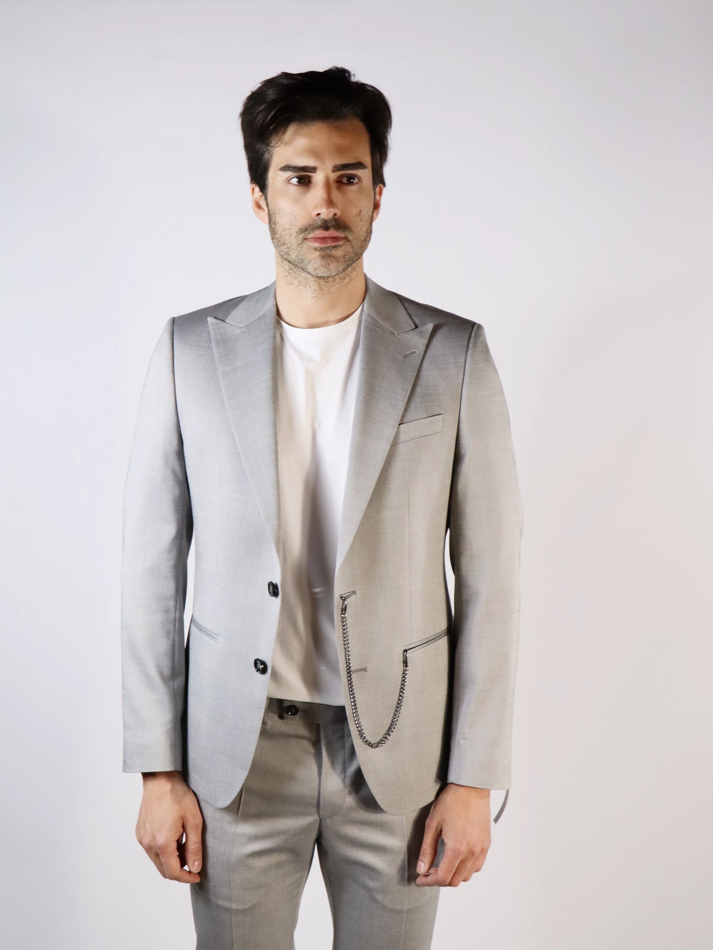 Abito grigio chiaro slim fit DIGEL 1133222