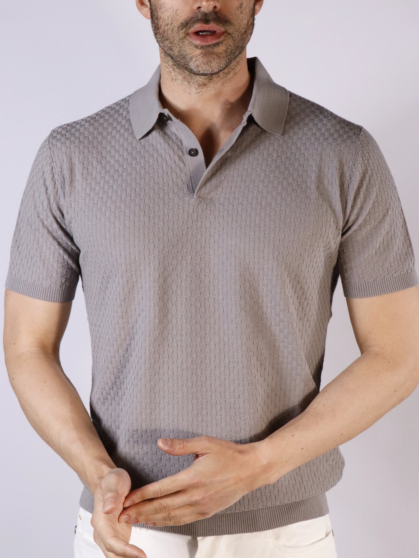Polo in cotone e lino KANGRA 601526