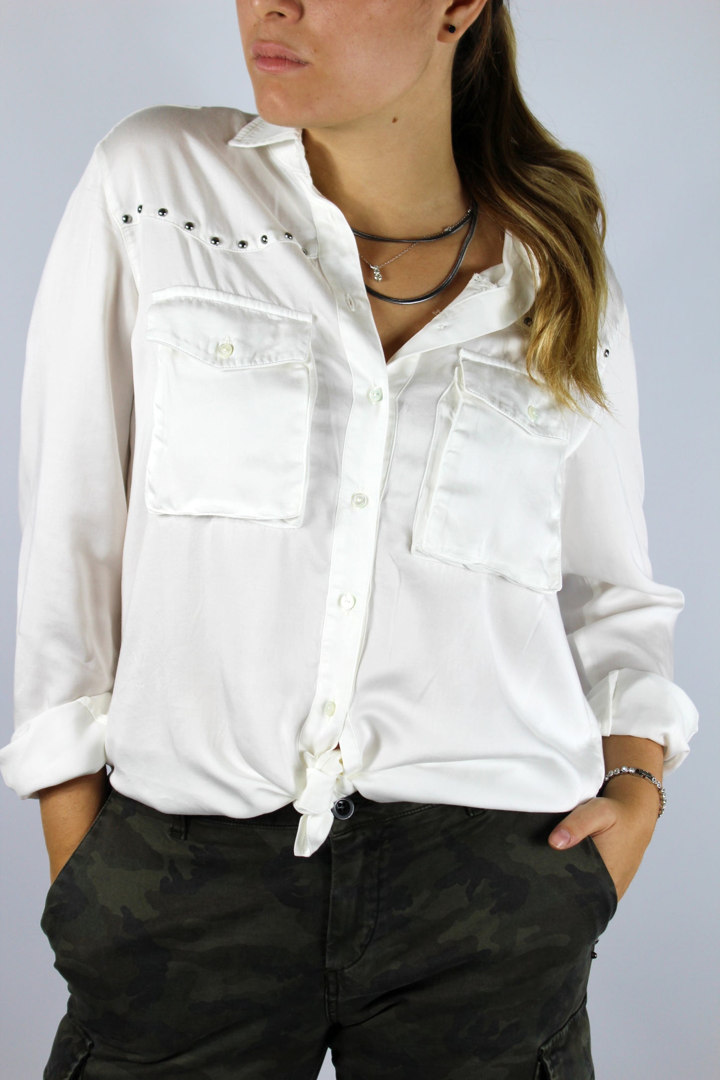 Camicia con borchie MASON CA3943B