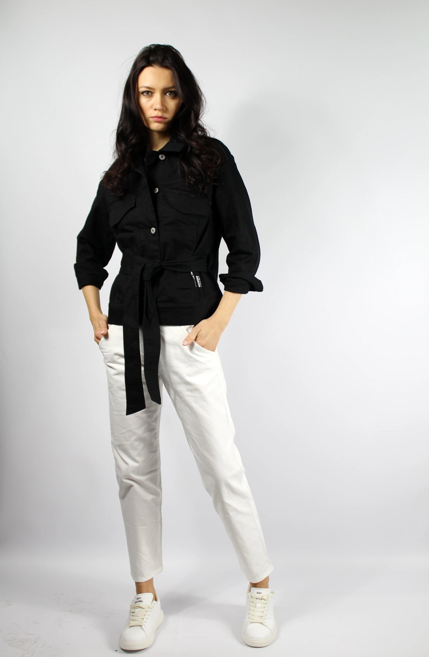 Giacca jeans nera NOUMENO J18
