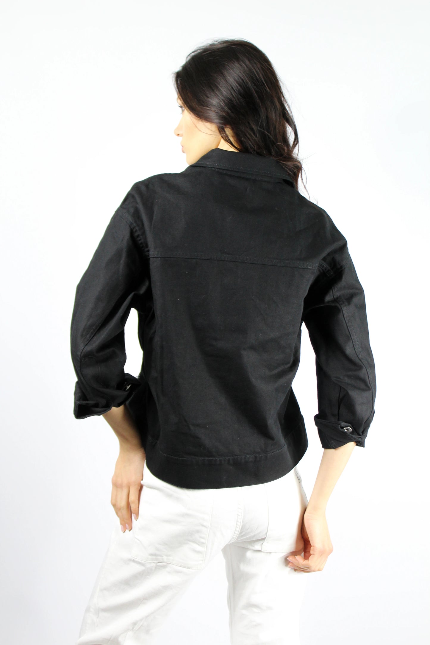 Giacca jeans nera NOUMENO J18