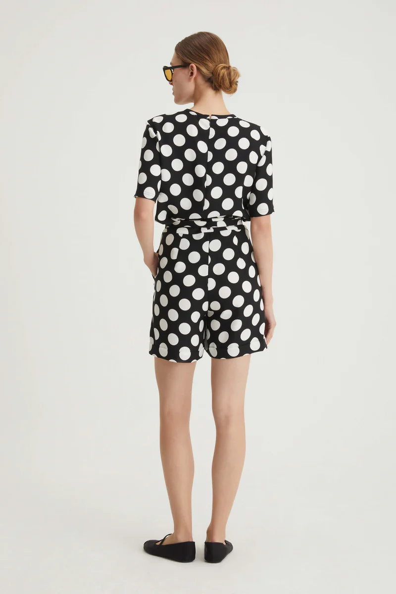 Blusa maniche corte pois CARACTERE 2510