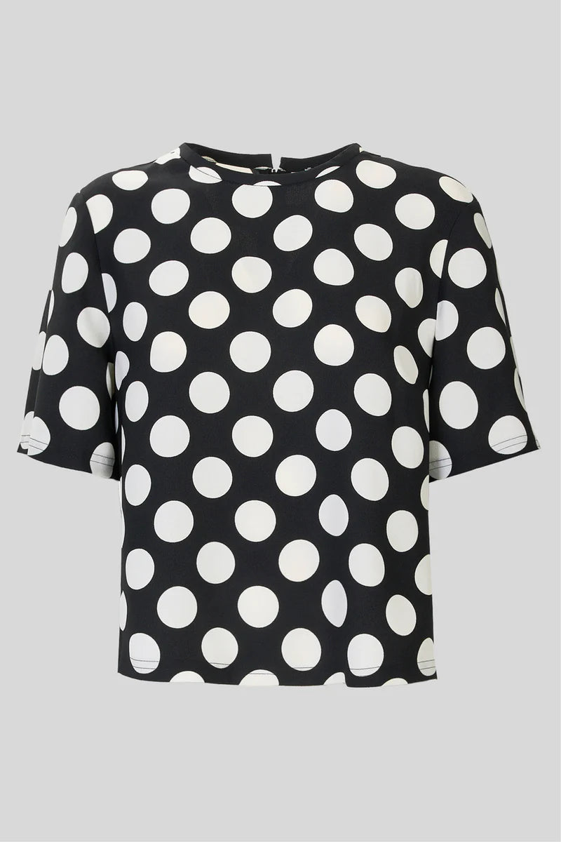 Blusa maniche corte pois CARACTERE 2510