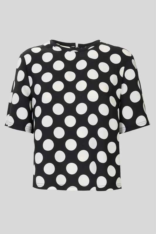 Blusa maniche corte pois CARACTERE 2510