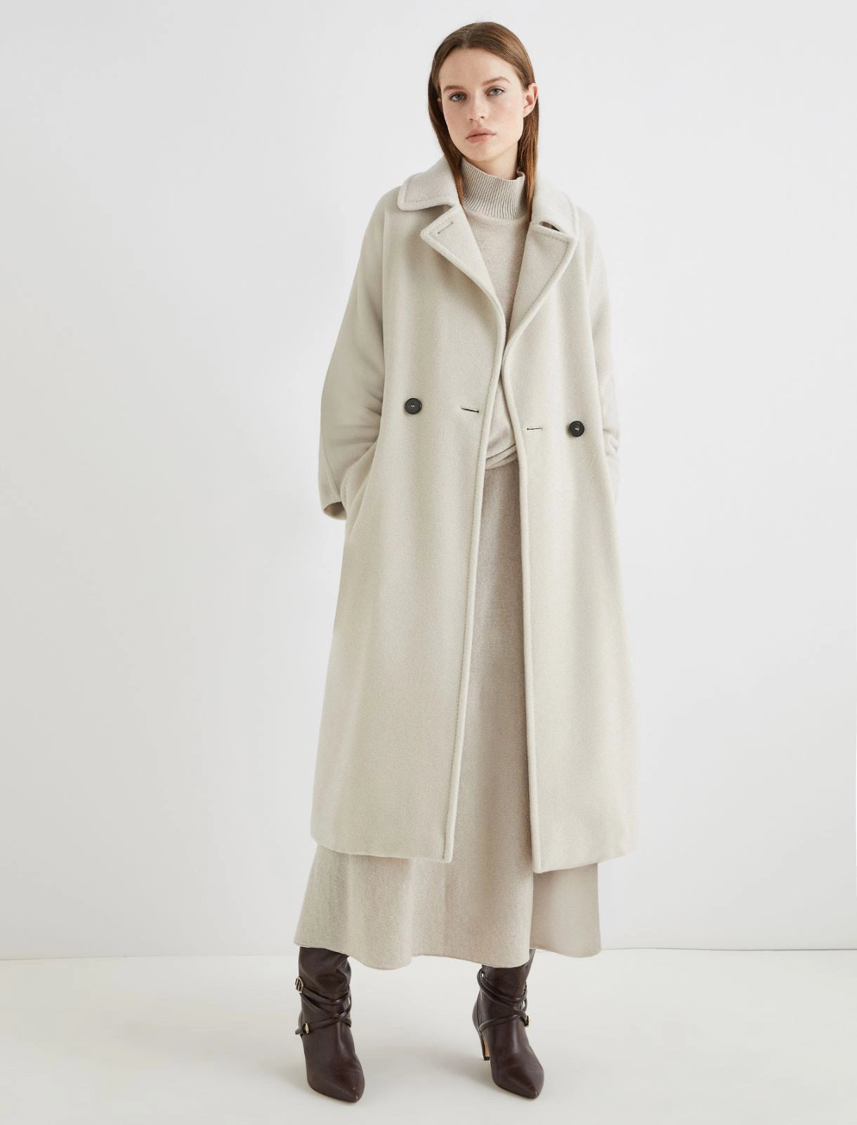 Cappotto doppiopetto in beaver MARELLA ENGLISH